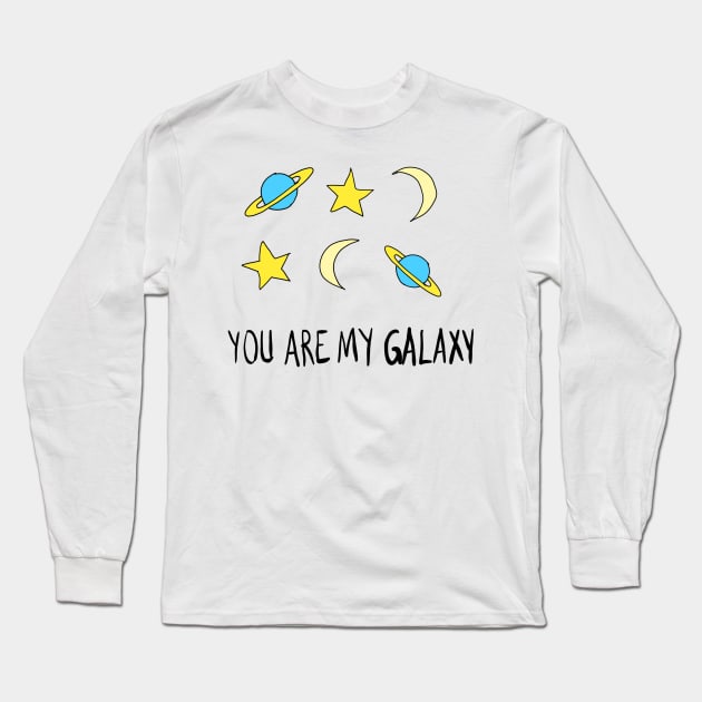 You are my galaxy Long Sleeve T-Shirt by spacemedia